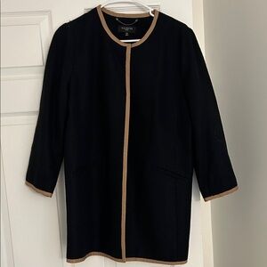 Talbots Black and Tan Women's dress coat